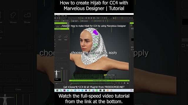How to create hijab for cc4 with marvelous designer | tutorial #hijab #cc4 #charactercreator4 How to create hijab for cc4 with marvelous designer | tutorial #hijab #cc4 #charactercreator4