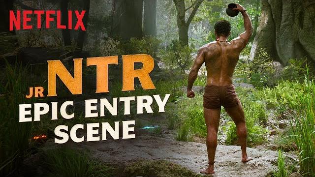 Jr. ntr's entry scene | rrr (hindi) | netflix india Jr. ntr's entry scene | rrr (hindi) | netflix india