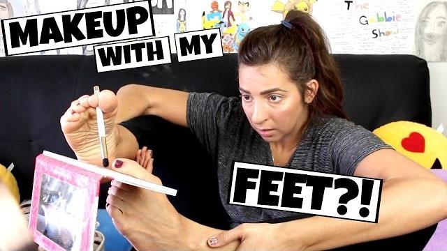 Макияж лица ногой/the gabbie show Макияж лица ногой/the gabbie show