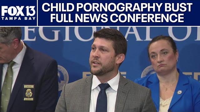 Arrests in international child pornography case announced in florida: full news conference Arrests in international child pornography case announced in florida: full news conference