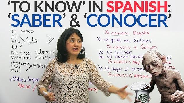 The verb 'to know' in spanish: 'saber' and 'conocer' The verb 'to know' in spanish: 'saber' and 'conocer'