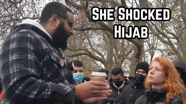 She surprised hijab by disclosing her proficiency in arabic! mohammed hijab & lady speakers corner She surprised hijab by disclosing her proficiency in arabic! mohammed hijab & lady speakers corner