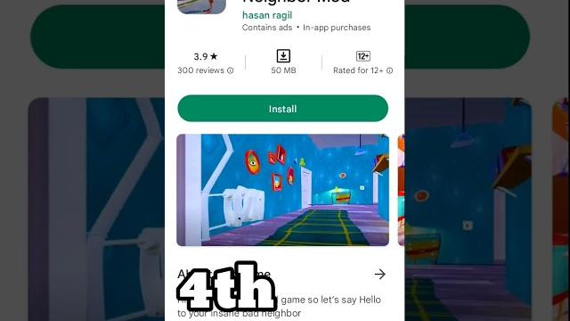 Top 5 hello neighbor games in 100 mb #shorts Top 5 hello neighbor games in 100 mb #shorts