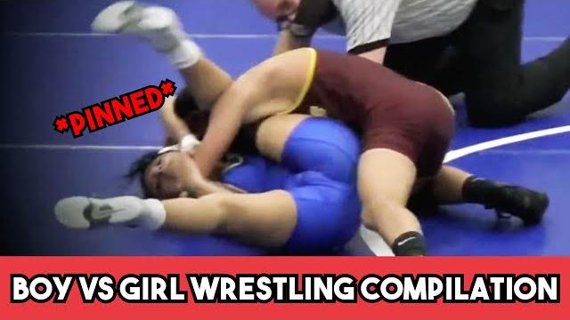 Unfair boy vs girl wrestling compilation Unfair boy vs girl wrestling compilation