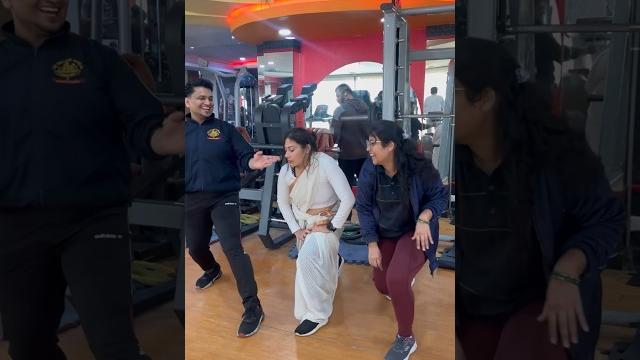 Desi he sabse takatwar hai #reenasinghfitness #sareeworkout Desi he sabse takatwar hai #reenasinghfitness #sareeworkout