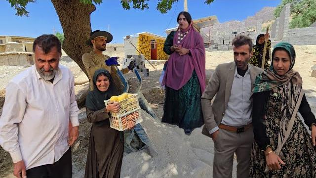 Nomadic life | nomadic couple's home building skills | starting to cement their nomadic home️ Nomadic life | nomadic couple's home building skills | starting to cement their nomadic home️