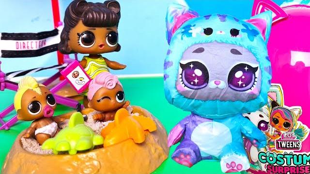 Toy scared kids in the sandbox dolls lol surprise cartoon unpacking costume twins surprise Toy scared kids in the sandbox dolls lol surprise cartoon unpacking costume twins surprise