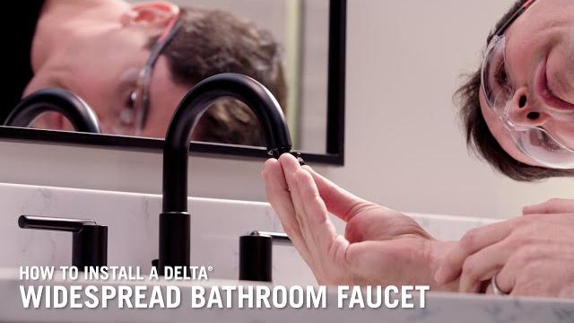 How to install a delta® widespread bathroom faucet How to install a delta® widespread bathroom faucet