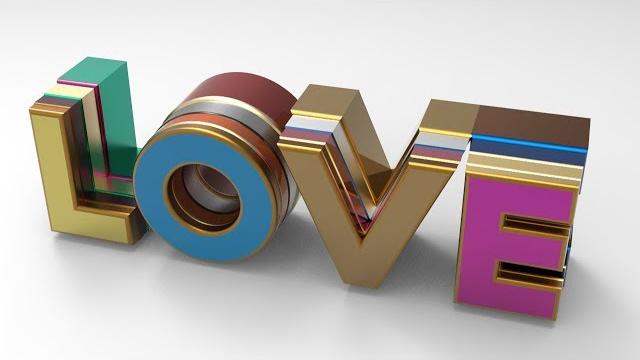 Cinema 4d and keyshot 8 - 3d text Cinema 4d and keyshot 8 - 3d text