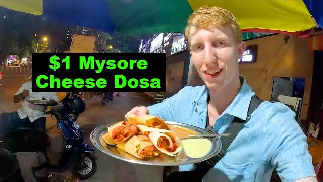 My first time trying indian dosa in mumbai My first time trying indian dosa in mumbai