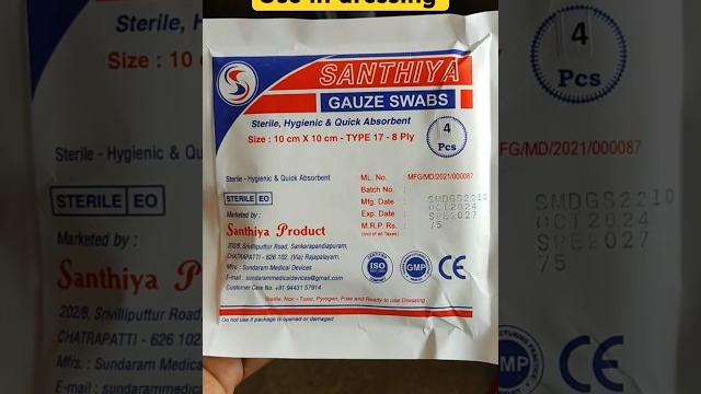 Gauze swabs mrp ₹75 for 4 pieces #gauze #dressing #wound #healing #steril #hygenic #absorbent Gauze swabs mrp ₹75 for 4 pieces #gauze #dressing #wound #healing #steril #hygenic #absorbent