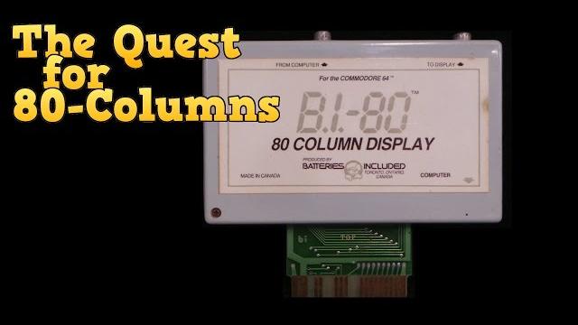 The quest for 80 columns on the commodore 64 The quest for 80 columns on the commodore 64