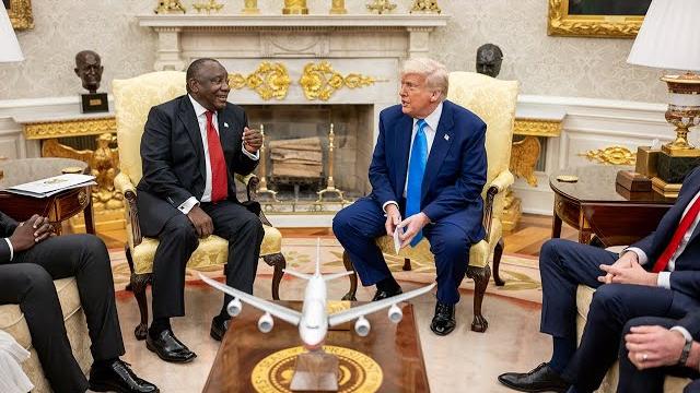 President trump participates in a bilateral meeting with the president of south africa President trump participates in a bilateral meeting with the president of south africa