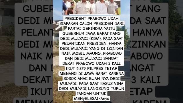 Kdm sahabat prabowo Kdm sahabat prabowo