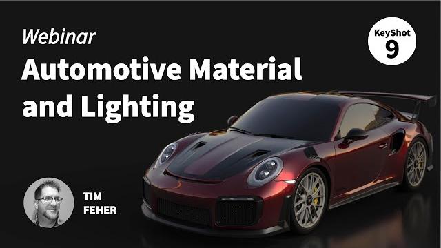 Advanced automotive material and lighting in keyshot Advanced automotive material and lighting in keyshot