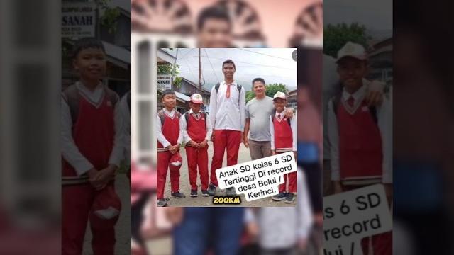 Masih sd udah 2 meter, gede nanti jadi berapa bejirrr Masih sd udah 2 meter, gede nanti jadi berapa bejirrr