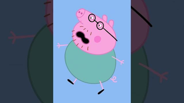 Daddy pig jumps out of plane! #peppapig #shorts Daddy pig jumps out of plane! #peppapig #shorts