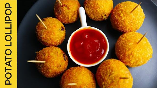 Potato lollipop recipe in minutes!!, potato balls Potato lollipop recipe in minutes!!, potato balls