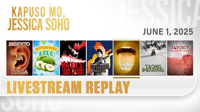 Kmjs livestream june 1, 2025 episode - replay | kapuso mo, jessica soho Kmjs livestream june 1, 2025 episode - replay | kapuso mo, jessica soho