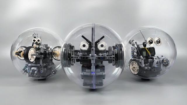 Lego ball-bots take over Lego ball-bots take over