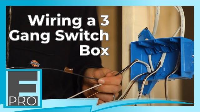 Setting up wires for switches in a 3 gang switch box Setting up wires for switches in a 3 gang switch box