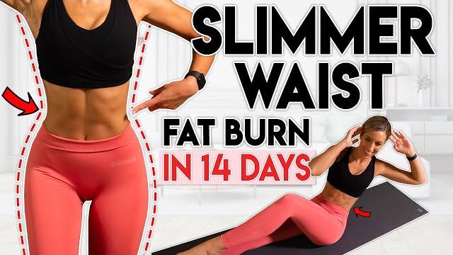Slimmer waist and lose lower belly fat in 14 days | 10 min workout Slimmer waist and lose lower belly fat in 14 days | 10 min workout