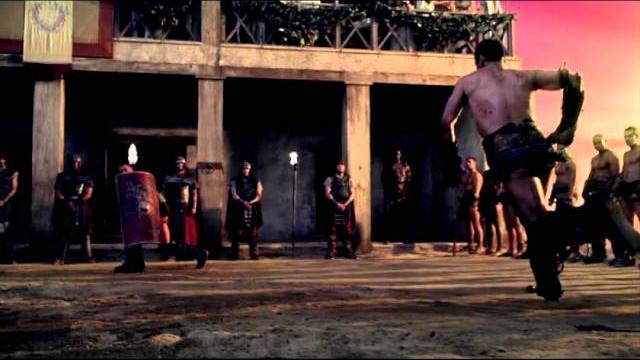 Spartacus - shield jump Spartacus - shield jump