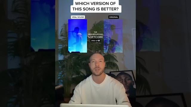 Which version of the neighbourhood “softcore” is better? original or sped up? #shorts #softcore Which version of the neighbourhood “softcore” is better? original or sped up? #shorts #softcore
