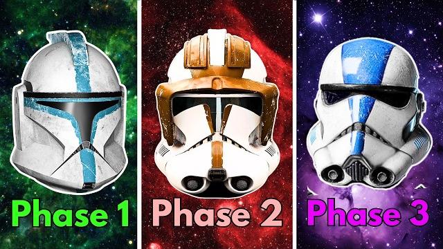 All 4 clone armor phases explained All 4 clone armor phases explained