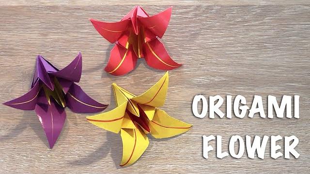 Origami lily / how to make origami lilies out of paper Origami lily / how to make origami lilies out of paper