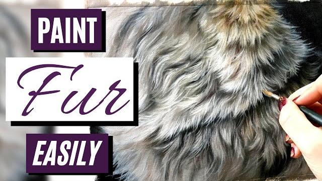 How to paint realistic fur easily How to paint realistic fur easily