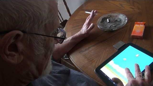 Angry grandpa plays flappy bird Angry grandpa plays flappy bird