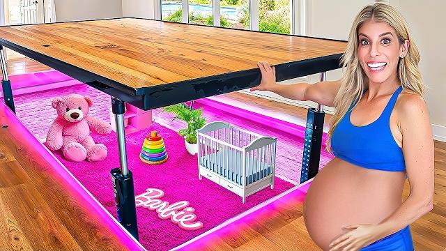 I built a secret room for my new baby I built a secret room for my new baby