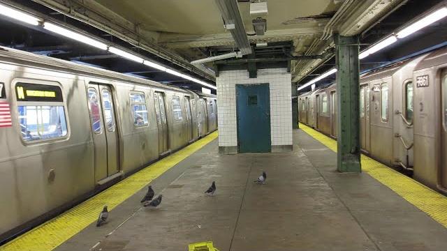 R160 n & r188 7 trains leaving queensboro plaza R160 n & r188 7 trains leaving queensboro plaza