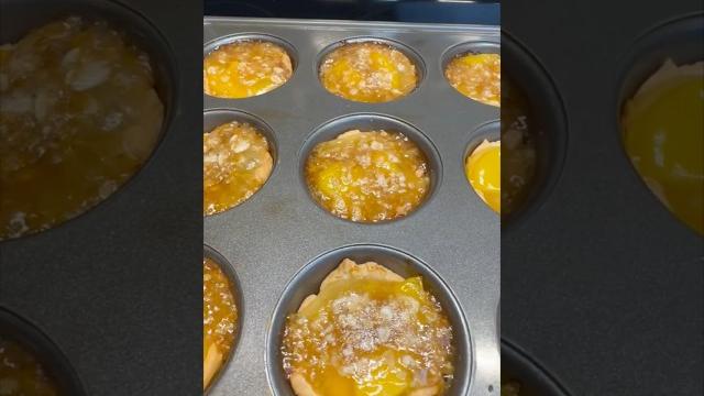 How to make simple mini peach pies #shorts How to make simple mini peach pies #shorts