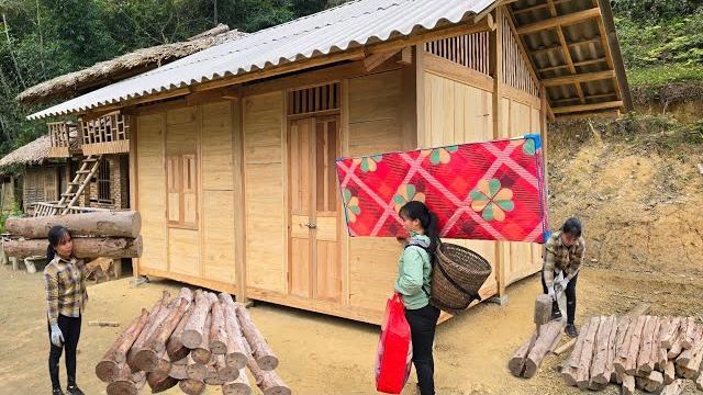 Finishing the wooden bed, buying a new mattress to keep warm in winter | lý thương country life Finishing the wooden bed, buying a new mattress to keep warm in winter | lý thương country life
