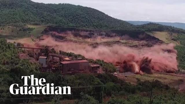 Terrifying moment of brazil dam collapse caught on camera Terrifying moment of brazil dam collapse caught on camera