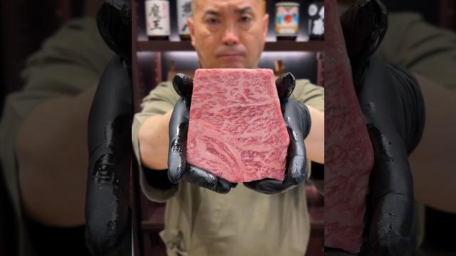 【wagyu】japanese beef nigiri sushi #shorts 【wagyu】japanese beef nigiri sushi #shorts