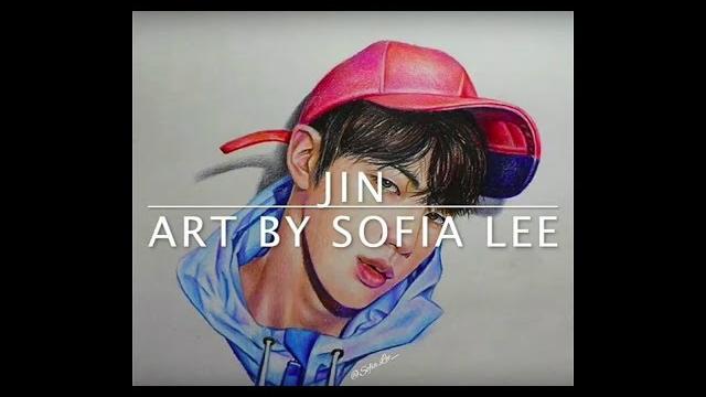 Jin (art by sofia lee). bts fanart Jin (art by sofia lee). bts fanart