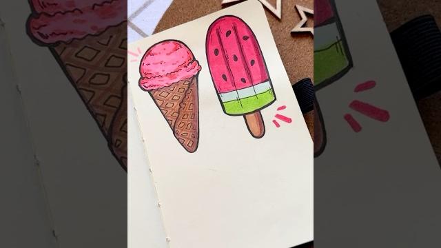 Как нарисовать мороженое |тгк:d1ashenka ️подпишись️ Как нарисовать мороженое |тгк:d1ashenka ️подпишись️