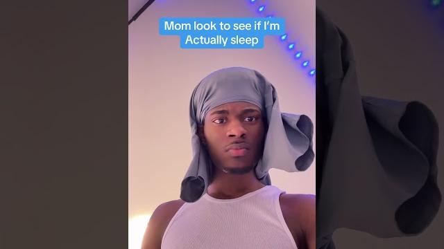 When your mom looks to see if you’re sleep When your mom looks to see if you’re sleep