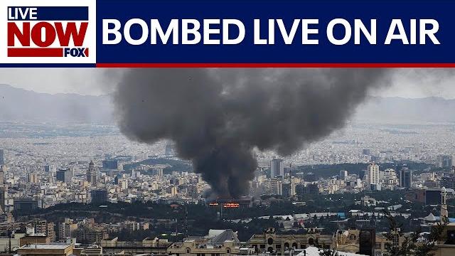 Israel strikes iran's state tv during live broadcast Israel strikes iran's state tv during live broadcast