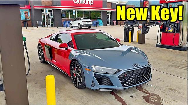 Finally driving the once wrecked 2023 audi r8! Finally driving the once wrecked 2023 audi r8!