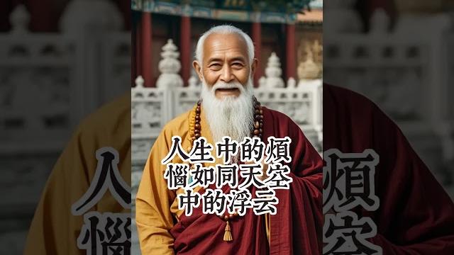 佛说:“烦恼如浮云,风吹云散,心定烦恼消。” 佛说:“烦恼如浮云,风吹云散,心定烦恼消。”