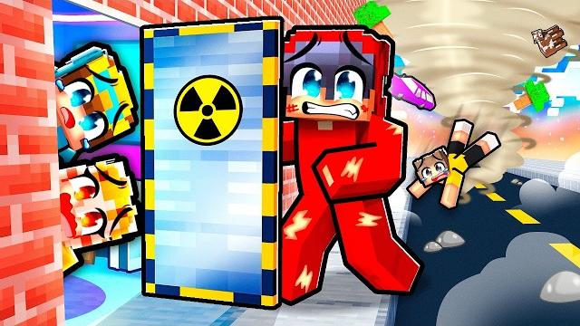 I built a family tornado bunker in minecraft! I built a family tornado bunker in minecraft!