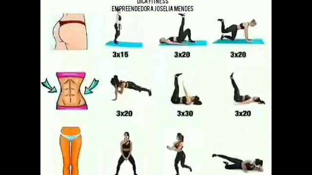 Exercícios glúteo, abdômen e pernas Exercícios glúteo, abdômen e pernas