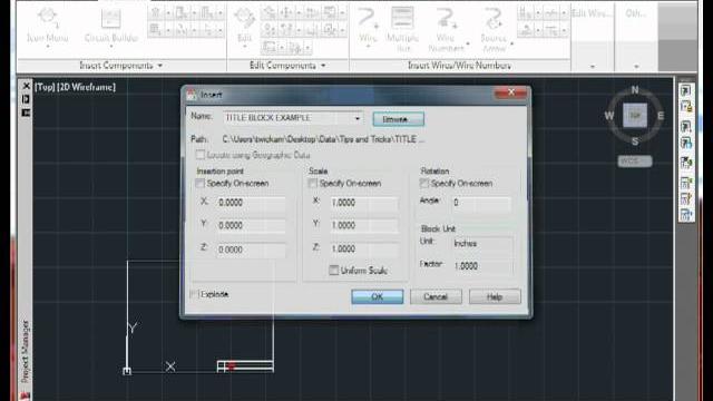 Autocad electrical: title block update Autocad electrical: title block update