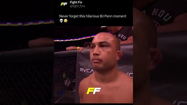 Never forget this hilarious bj penn moment Never forget this hilarious bj penn moment