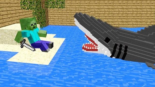 Monster school: killing the shark - minecraft animation jaws movie Monster school: killing the shark - minecraft animation jaws movie