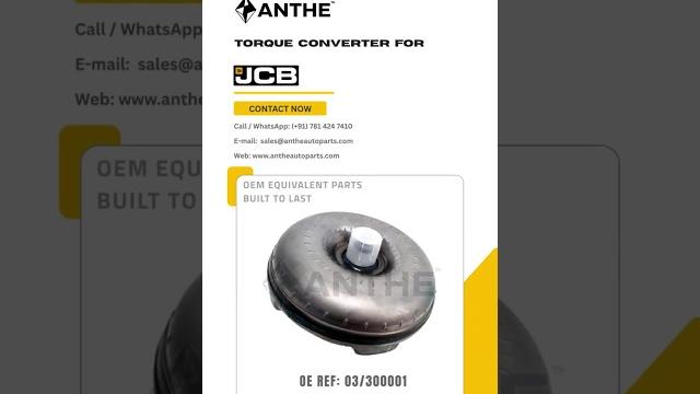 Jcb torque converter (ref part no - 03/300001) – power transfer made perfect - anthe auto parts Jcb torque converter (ref part no - 03/300001) – power transfer made perfect - anthe auto parts